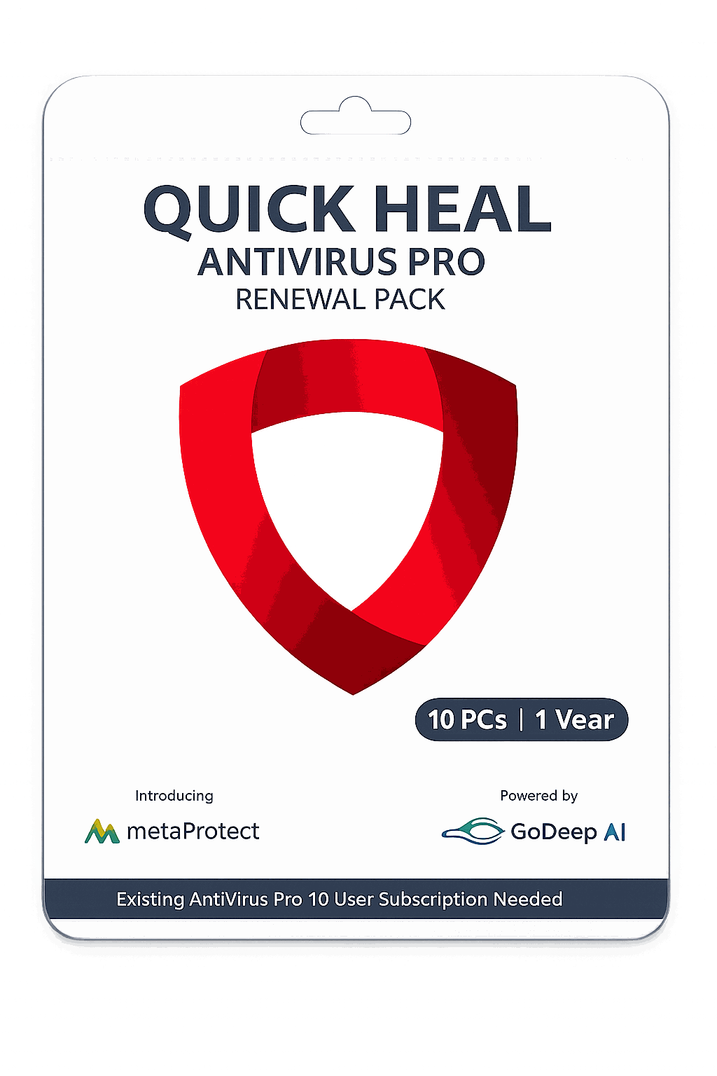 Quick Heal  Pro Upgrade (Renewal) 
10 PCs 1 Year (Single Key)